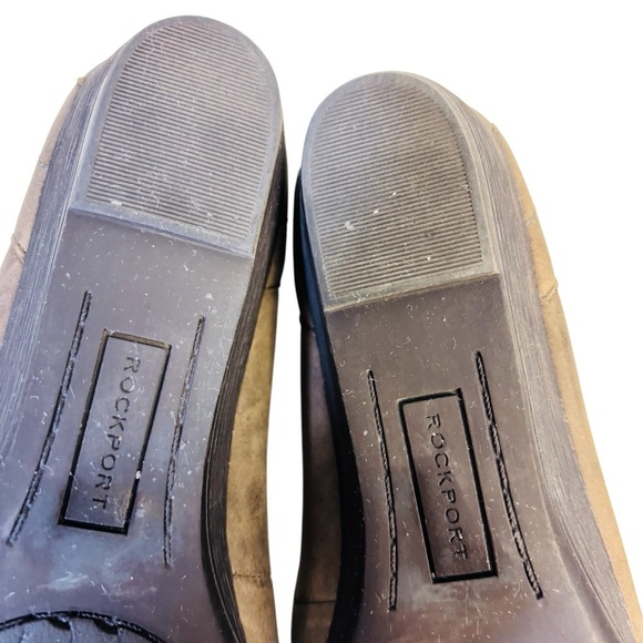 Rockport Women’s Janet Cross Strap Mary Jane 
Leather Comfort Wedge Brown 9.5N - Picture 7 of 7